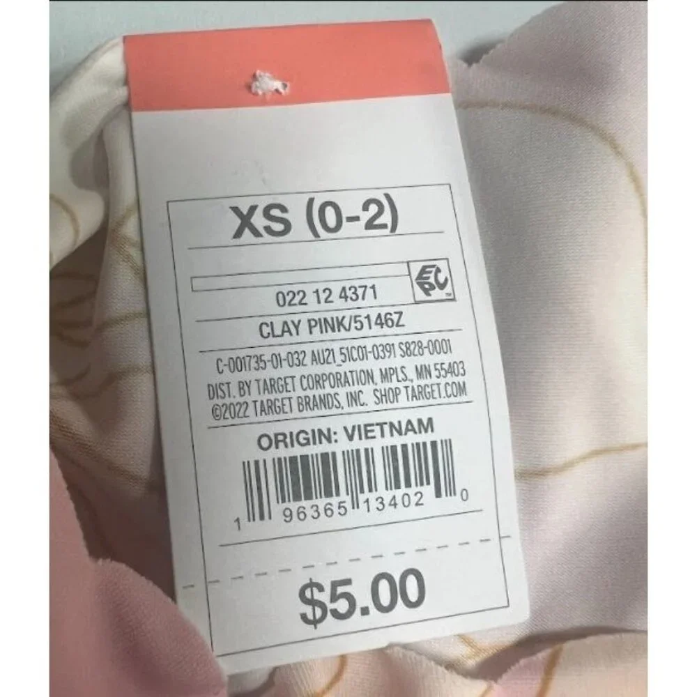 Auden Womens Floral Print Micro Hipster Underwear Clay Pink XS